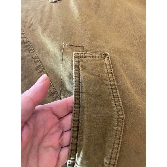 Levis Mens Sherpa Lined Cotton Jacket Olive Drab Khaki XXL - Picture 11 of 16